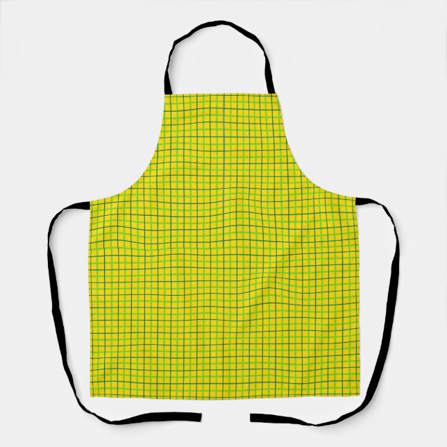 Tablier Peggy Ann All Over Gold Plaid St Patrick's Apron (Recto)