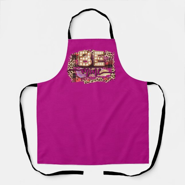 Tablier Peggy Ann Be Mine Leppard Purple Kitchen Apron (Recto)