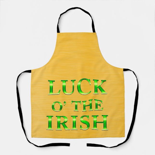 Tablier Peggy Ann sur l'or jaune St Patrick's Apron (Recto)