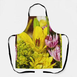 Tablier Peint Bouquet gai