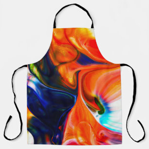 Tablier Peinture à encre éclatée : Abstraite colorée
