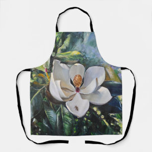 Tablier Peinture à l'huile de fleur de magnolia sur l'harm