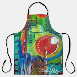Tablier Peinture Abstraite