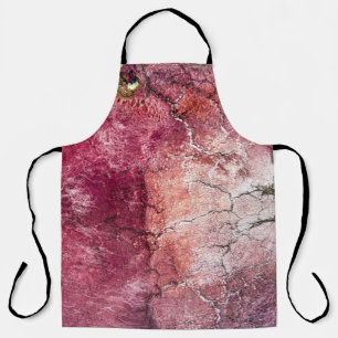 Tablier Peinture abstraite rouge et brune