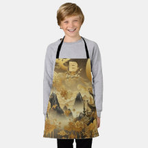 Peinture chinoise Faux Golden Dripping Monogramme