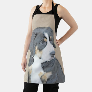 Tablier Peinture de chiot de chien de montagne bernois - Œ