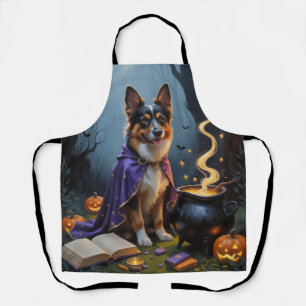 Tablier Peinture de Halloween fantaisiste de Chien de Berg