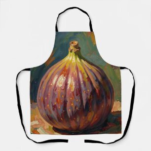Tablier Peinture de nature morte vibrante de figue