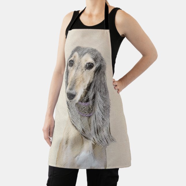 Tablier Peinture de Saluki (Faune) - Cute Original Chien A (Insitu)