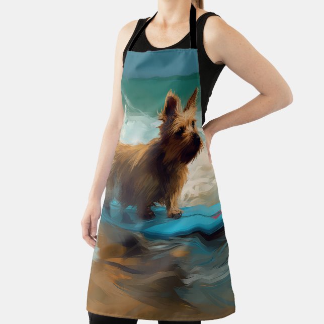 Tablier Peinture de surf de plage de Terrier australien (Insitu)