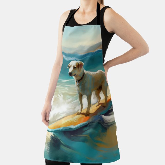 Tablier Peinture de Surf sur Plage de Berger Anatolien (Insitu)
