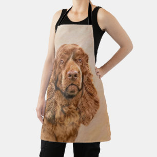 Tablier Peinture de Sussex Spaniel - Art Original de Chien