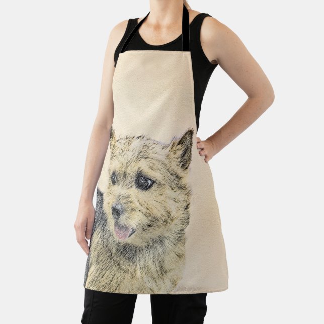 Tablier Peinture de Terrier de Norwich - Art Original Mign (Insitu)