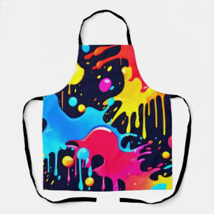 Tablier Peinture en néon coloré art