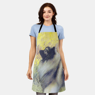 Tablier Peinture en teint de Keeshond - jolie art original