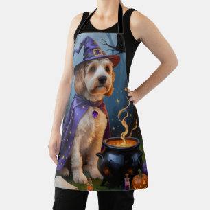 Tablier Peinture fantaisiste d'Halloween de chien Cockapoo