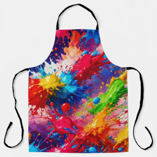 Tablier Peinture humide colorée design