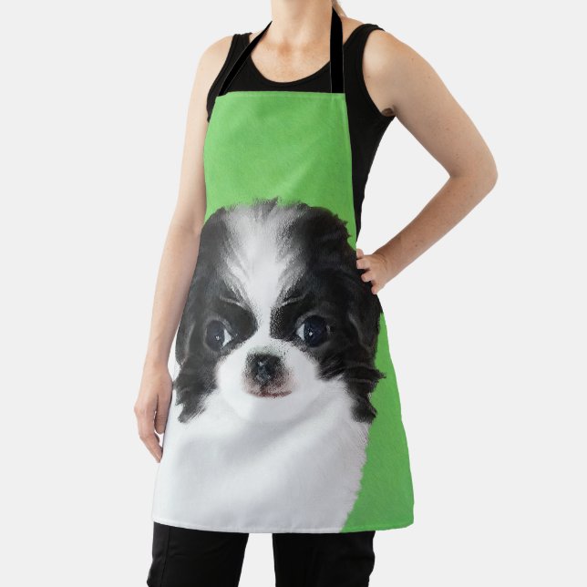 Tablier Peinture japonaise de chiot - Chien Art (Insitu)