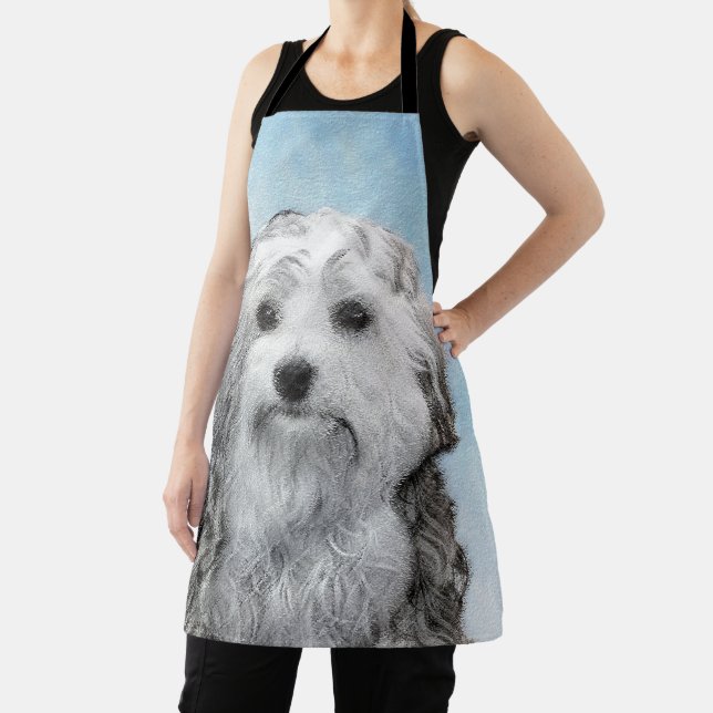 Tablier Peinture Lowchen - Cute Original Chien Art (Insitu)