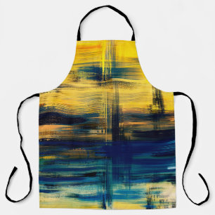Tablier peinture paysage d'art Abstrait, illust arrière -
