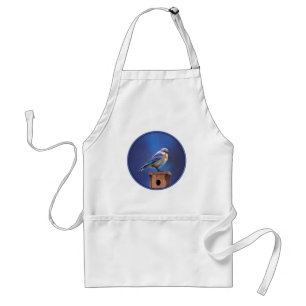 Tablier Peinture pour oiseaux bleus (femelle) - Art origin