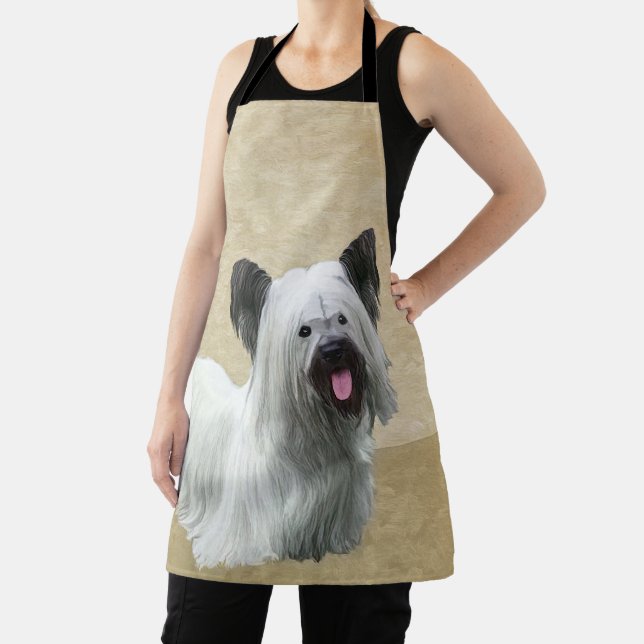 Tablier Peinture Skye Terrier - Cute Original Chien Art (Insitu)