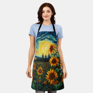 Tablier Peinture Tournesols de Van Gogh