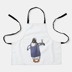 Tablier Penguin coiffeur avec ciseaux