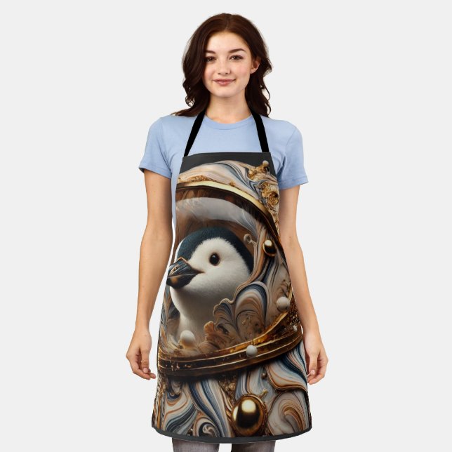 Tablier Penguin en costume d'art cosmique" (Porté)