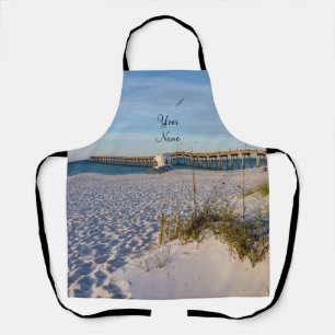 Tablier Pensacola Sand Dunes Pier Jardin du matin