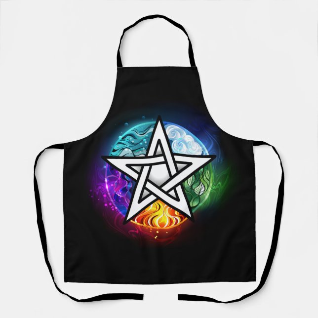 Tablier pentagramme wiccan (Recto)