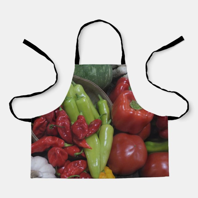 Tablier Peppers chili et enfants Légume (Recto)