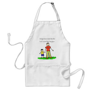 Tablier Père et Fils Caractère de famille Apron d'art pers