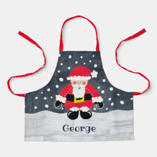 Tablier Père mignon personnalisé Noël Père Noël Père Noël