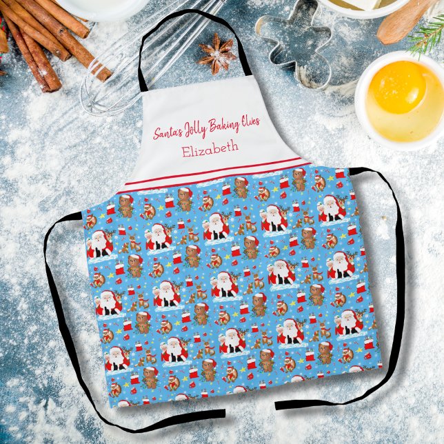 Tablier Père Noël avec les animaux de la forêt (Créateur téléchargé)