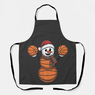 Tablier Père Noël Basketball Noël Bonhomme de neige Baseba