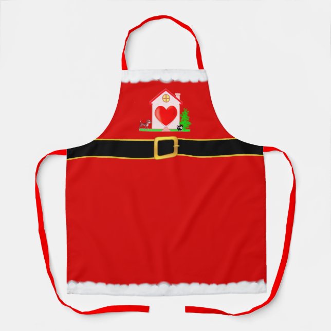 Tablier Père Noël de Noël moderne (Recto)