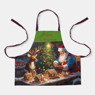 Tablier Père Noël N Reindeer Faire Maison de pain d'épices