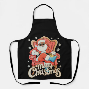 Tablier Père Noël Noir Afro-Américain Noël Xmas