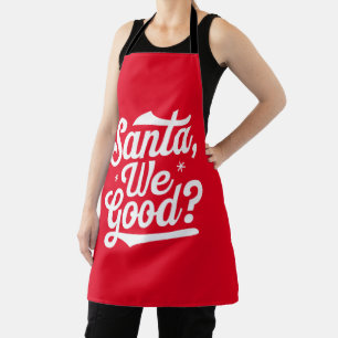 Tablier Père Noël, on va bien ? Cadeau De Noël Pour Elle