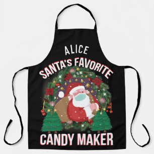 Tablier Père Noël personnalisé Favori Candy Maker