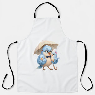 Tablier Père Oiseau Cadeau de Famille Cuisine