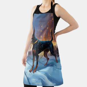 Tablier Période de fêtes de Noël des Doberman