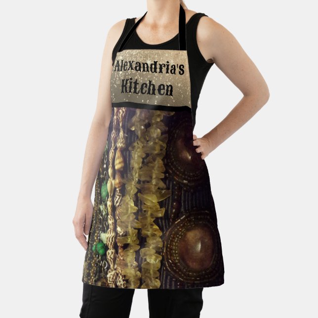 Tablier Perles à cordes élégantes Crystals et Coques (Insitu)