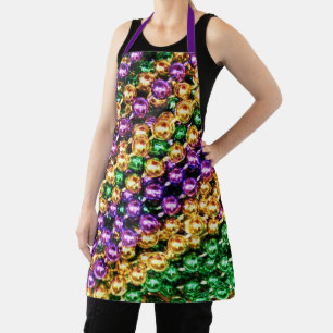 Tablier Perles Mardi Gras