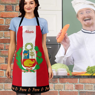 Tablier Pérou tablier, Pérou, Drapeau péruvien cuisine Che
