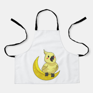 Tablier Perroquet avec lune