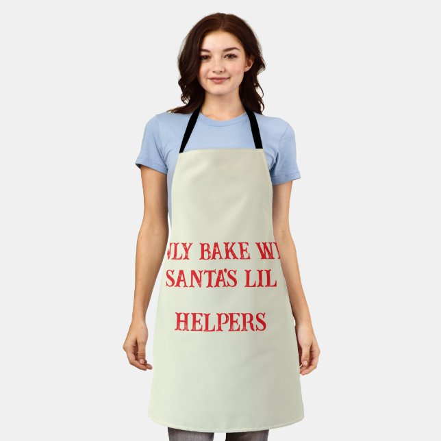 Tablier Personalized Christmas Apron - Funny Dog Mom Holid (Porté)