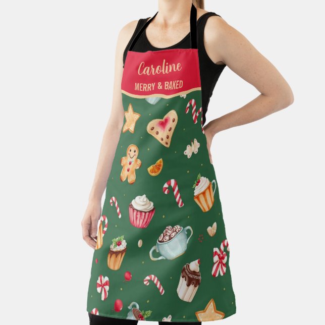 Tablier Personalized Christmas Baking Pattern (Insitu)