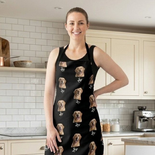 Tablier Personalized Face and Name Apron, Custom Photo (Créateur téléchargé)